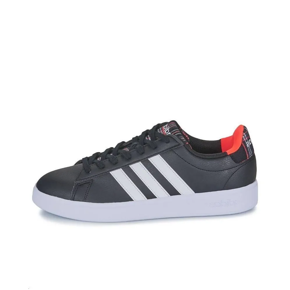 Adidas Grand Court Cloudfoam 'Black Plaid'