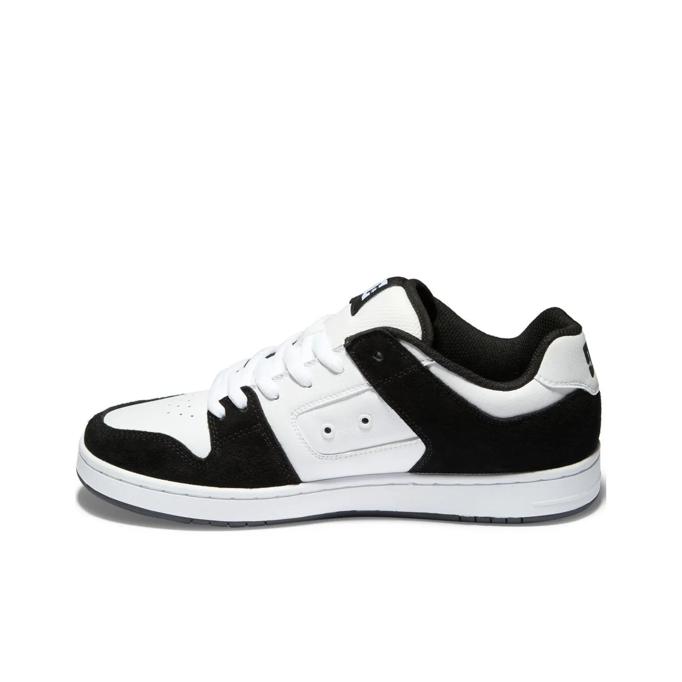 DC Shoes Anti Slip Wear Resistant Low Top Skateboard Shoes Men's Black White