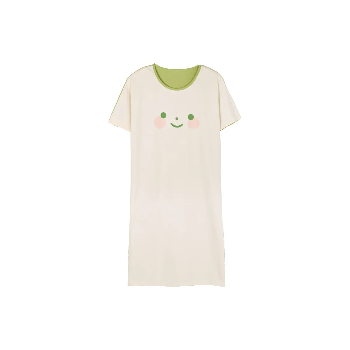 Pretty Lady Nightgown Women's Apricot Green Multicolor
