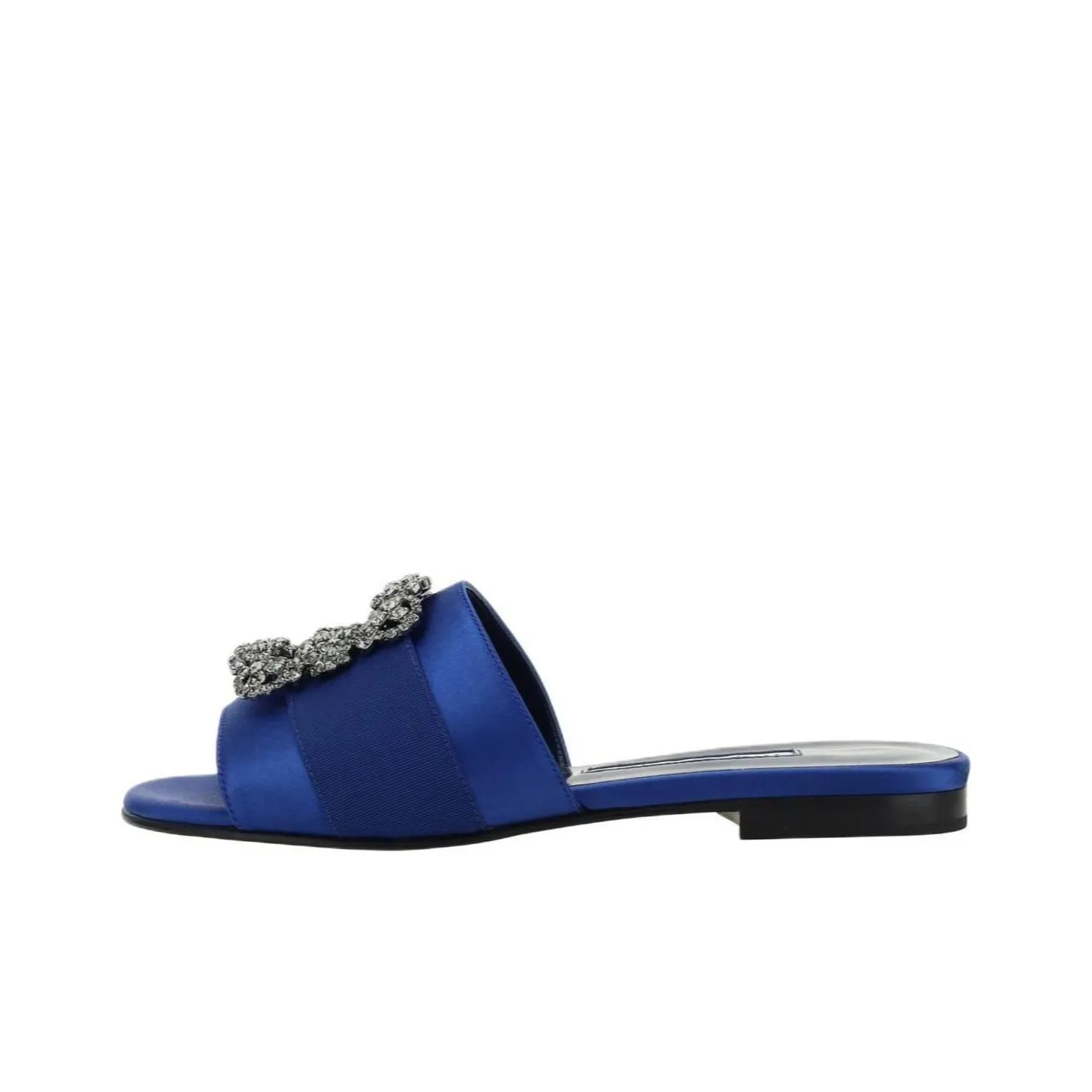 MANOLO BLAHNIK Slip Resistant Slide Slippers Women's Blue