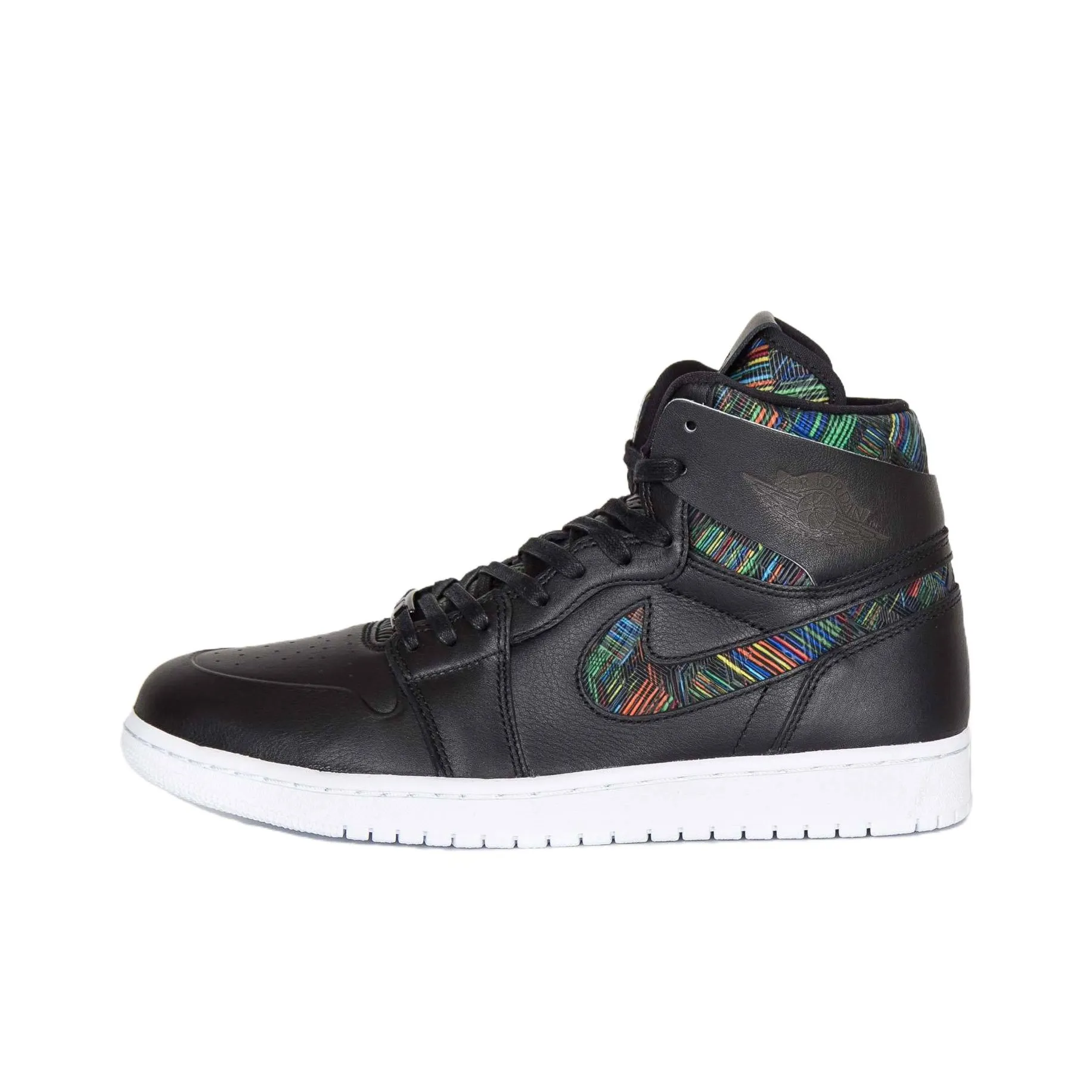 Jordan Air Jordan 1 Ретро Nouveau BHM Нескользящий Легкий Высокий Топ Винтажные Баскетбольные Кроссовки Мужской Черный