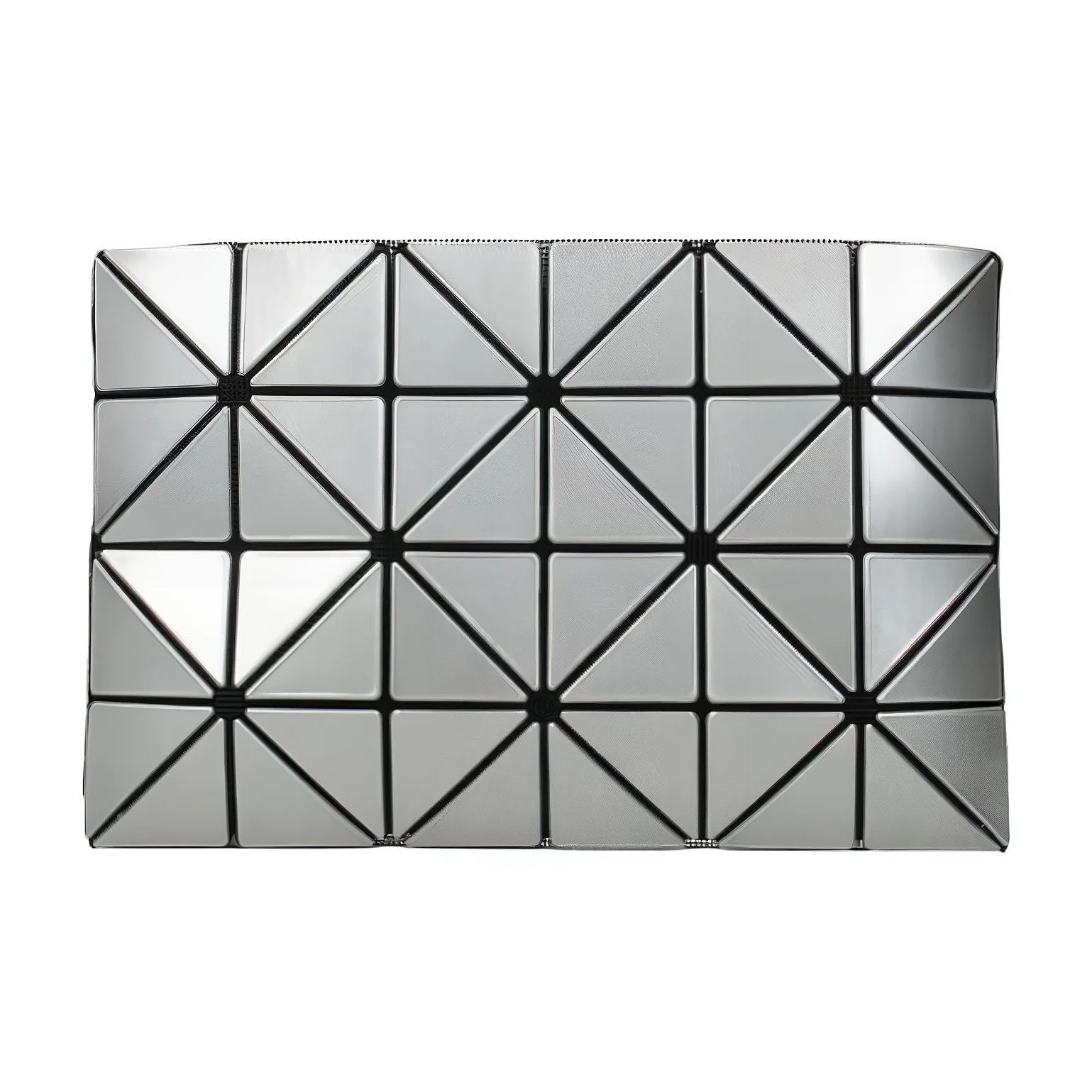 ISSEY MIYAKE Lucent One Tone Plastic Clutch Women's Silver