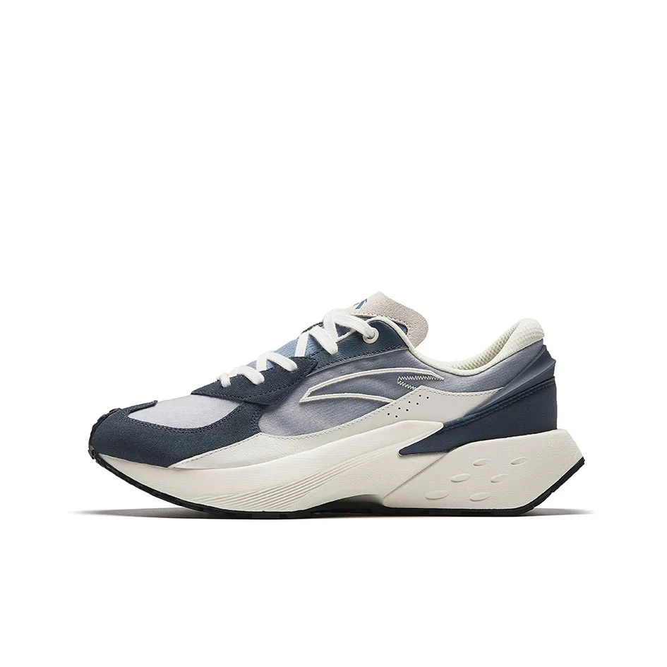 Anta Rock Sugar 4 Anti Slip Wear Resistant Low Top Casual Shoes Men's Blue Gray White