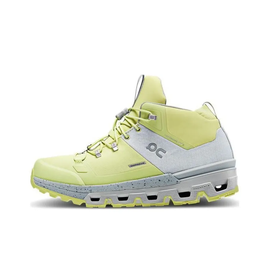 On Waterproof Waterproof Wear-Resistant Low-Top Hiking Shoes Women's Yellow