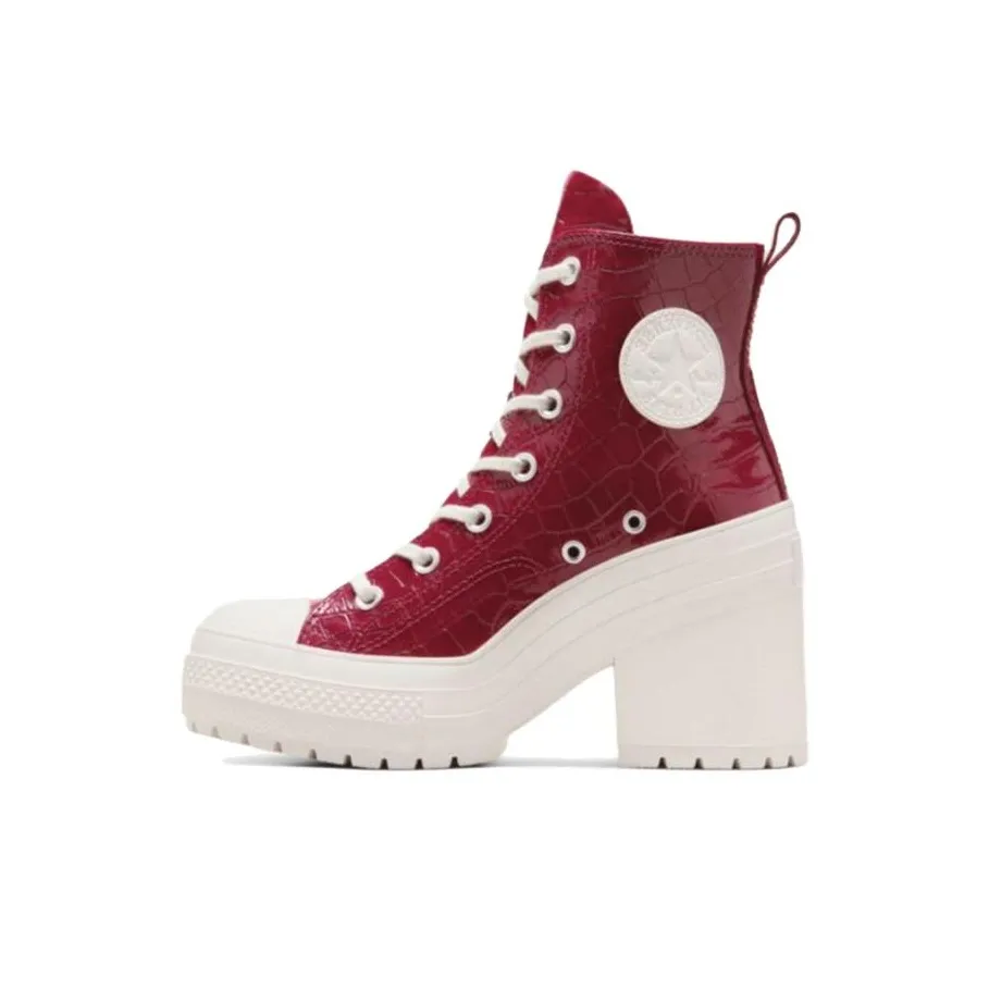 Converse Chuck 70 De Luxe Heel High 'Embossed Crocodile Cabernet' Women's