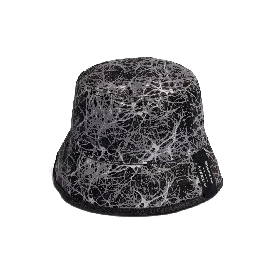 Adidas Переработанный полиэстер Клетчатая ткань Панама Унисекс Серый Черный