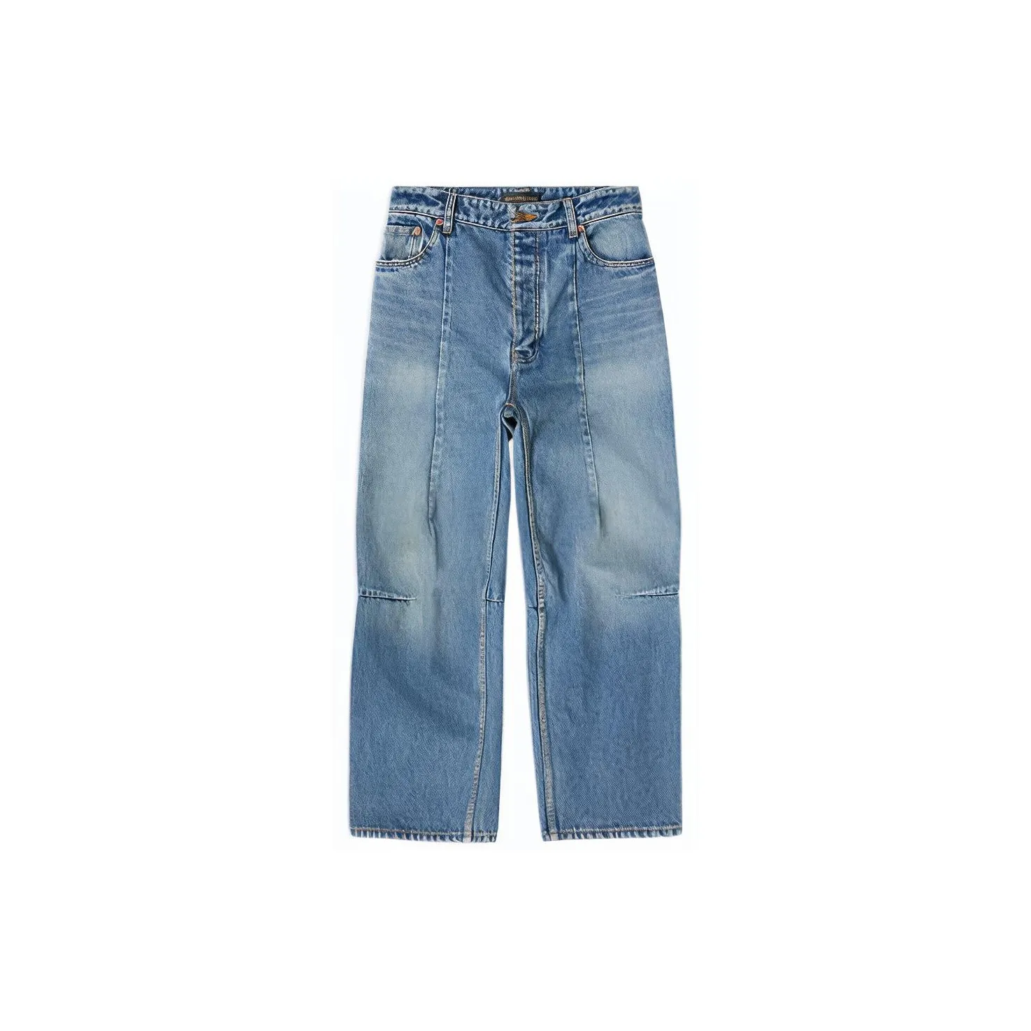 Balenciaga Jeans Loose Fit Style Women's Light Blue