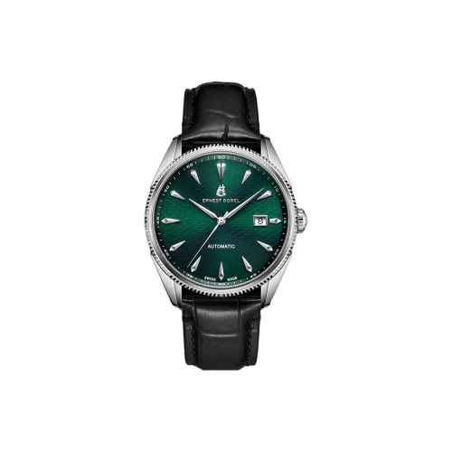 ERNEST BOREL Автоматический Механический Часы Мужские Movement 40mm*11mm Зеленые