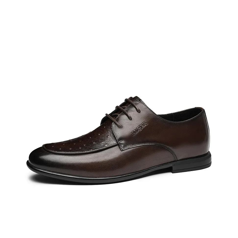 KAISER Dress Shoes Men's Low Top Brown/Brown