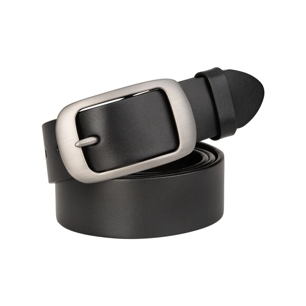 Cows Reign Унисекс Шпилька Настоящая кожа Ремень Голова Layer Брюки Ремень Коровья кожа Ремни Унисекс Ширина 3,4CM