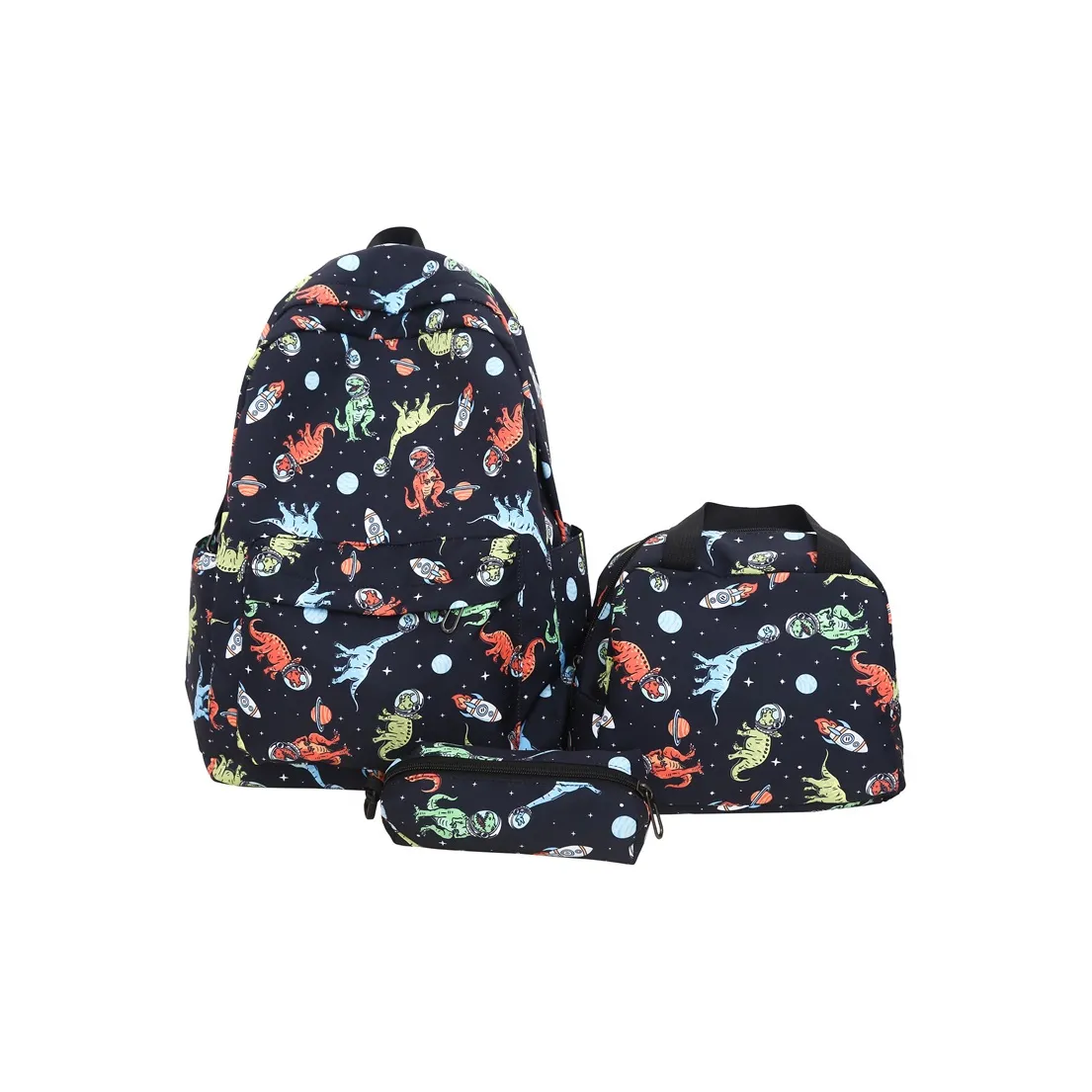 Parker Bear Nylon Backpack Regular Unisex Black Space Dinosaur/Black Dinosaur/Blue Dinosaur/Blue Car/Green Dinosaur