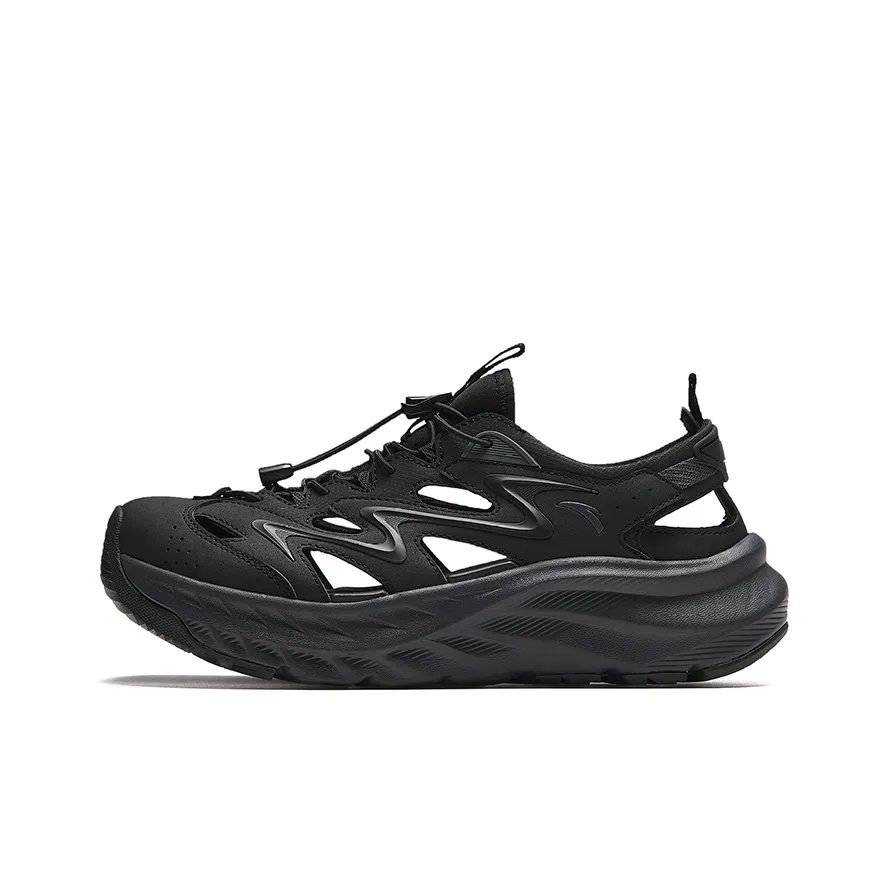 Anta Life Collection Breathable River Trekking Shoes Men's Black Gray