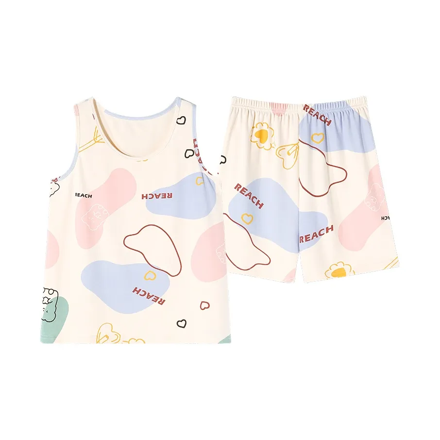 Pretty Lady Pajama Set Women's Color Block Style
