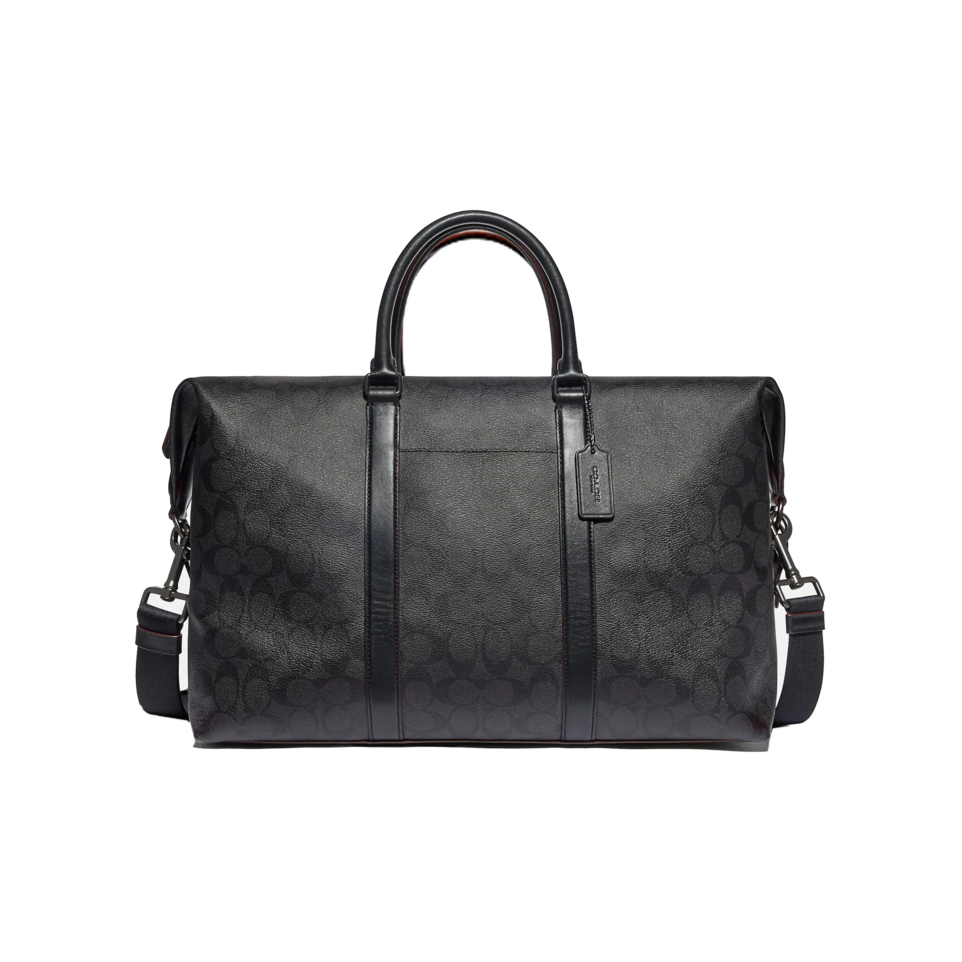 COACH Trekker Coated Canvas With Smooth Leather Handbag, Crossbody Bag, Travel Bag Men's