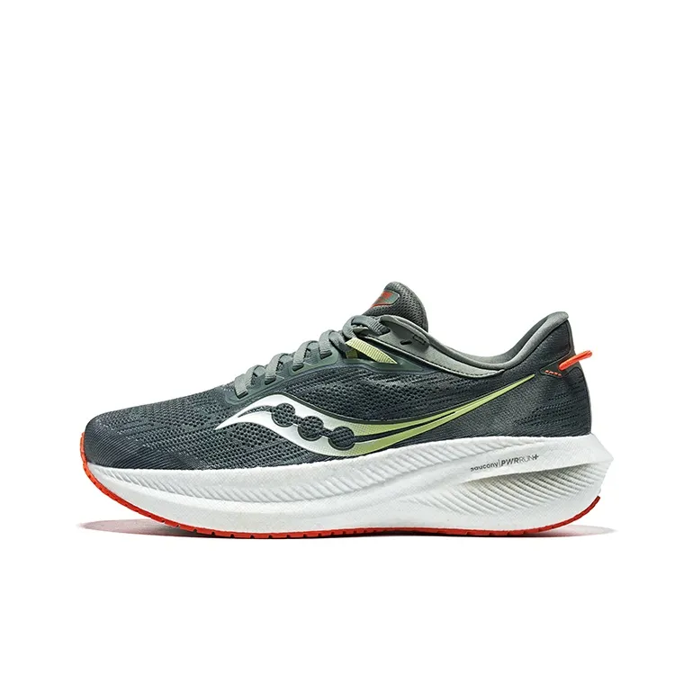 Saucony Triumph 21 Low-Top Running Shoes Men's Dark Green