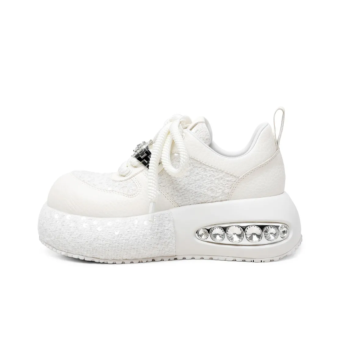 Hoov противоскользящая и износостойкая визуально увеличивает рост низкий топ повседневная обувь женская кокосовое молоко белый