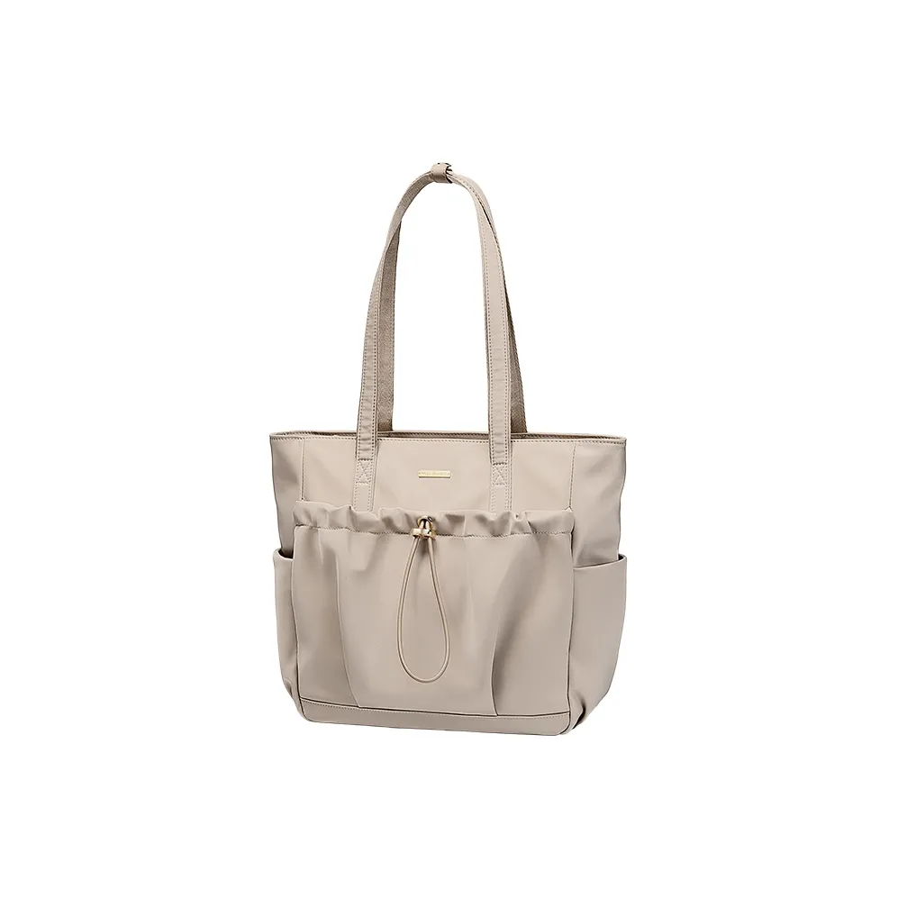 GOLF Fabric 15 Inch Laptop Bag Handbag Shoulder Bag Women's Apricot/Black