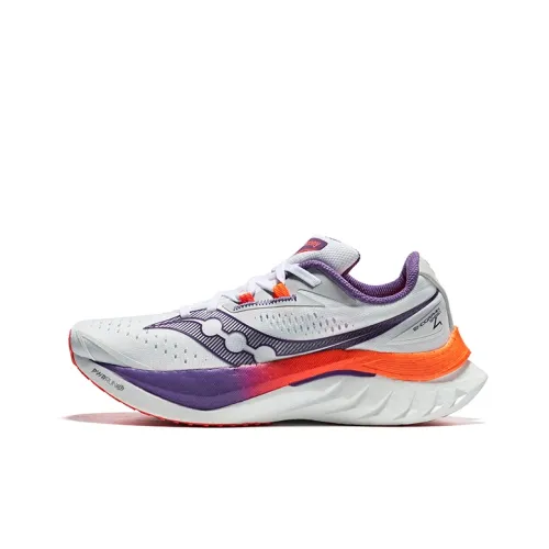 Saucony Endorphin Speed Brown 4 Беговые кроссовки Низкие Белые Фиолетовые Женские