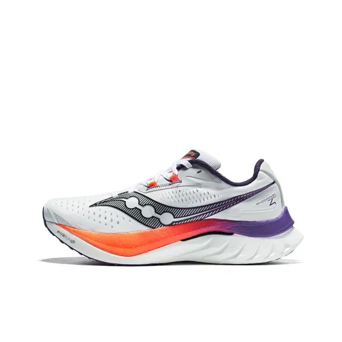Saucony Endorphin Speed Brown 4 Беговые кроссовки Низкие Белые и оранжевые Мужские