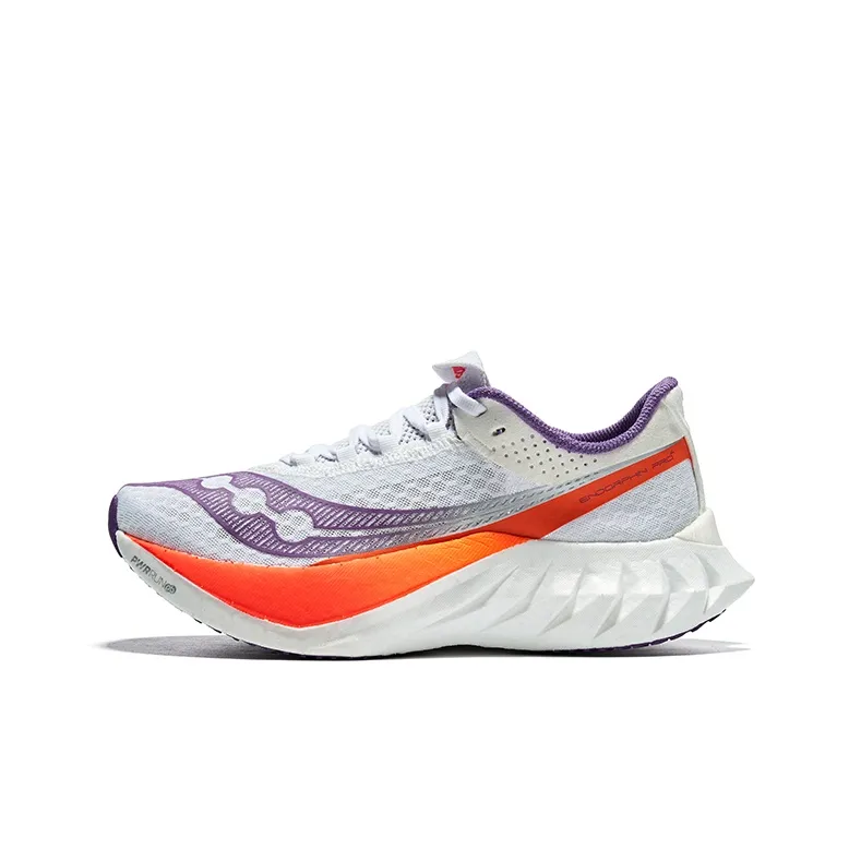 saucony Layer Endorphin Pro 4 White Violet Women's