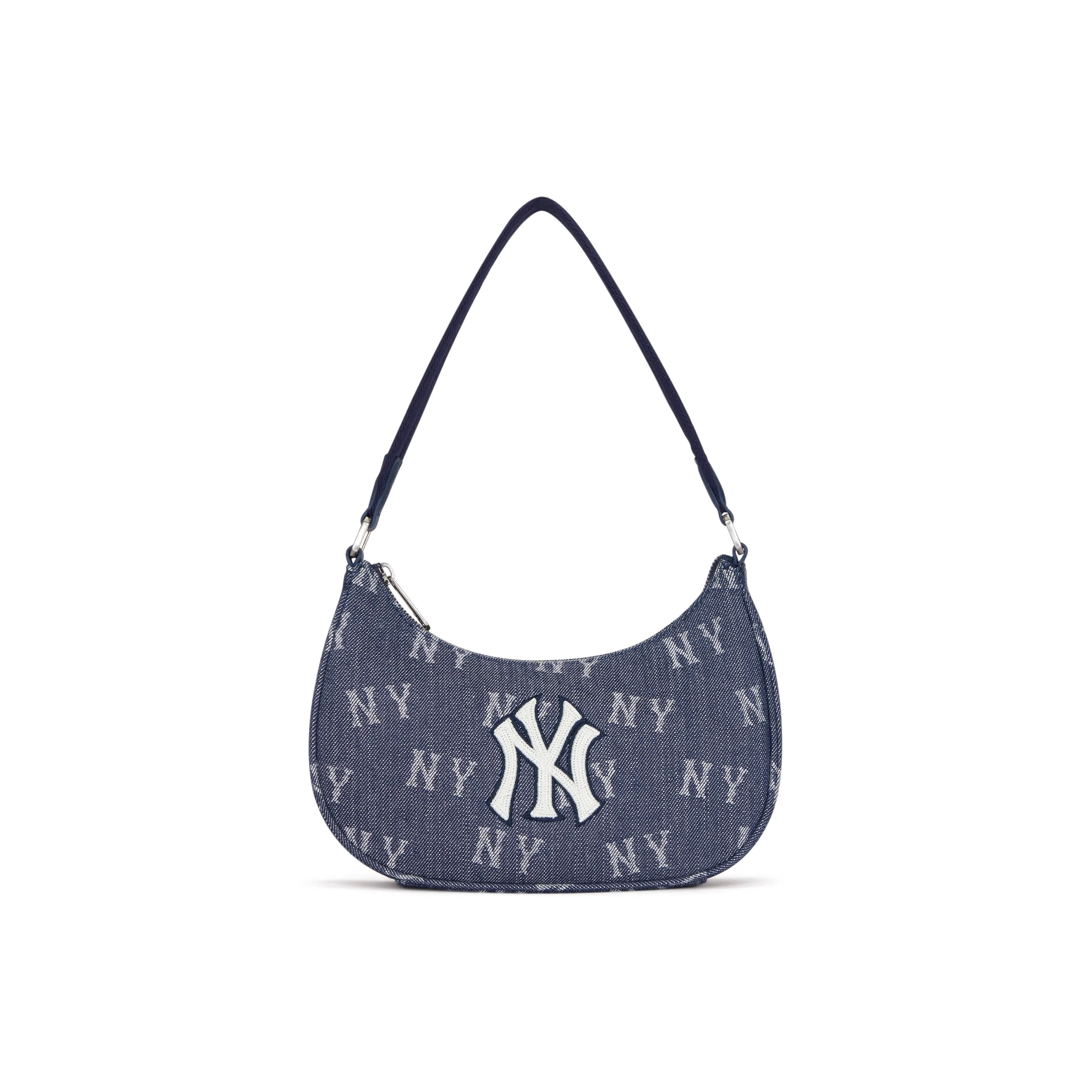 MLB New York Yankees Cotton Shoulder Bag, Handbag, Clutch, Student Backpack Unisex Indigo