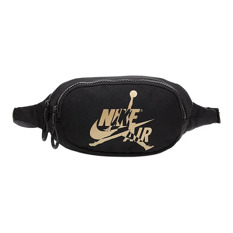 Джордан Полиэстер Сумка через плечо Слинг-сумка Сумка на пояс Стандартная Унисекс Черный Золотой