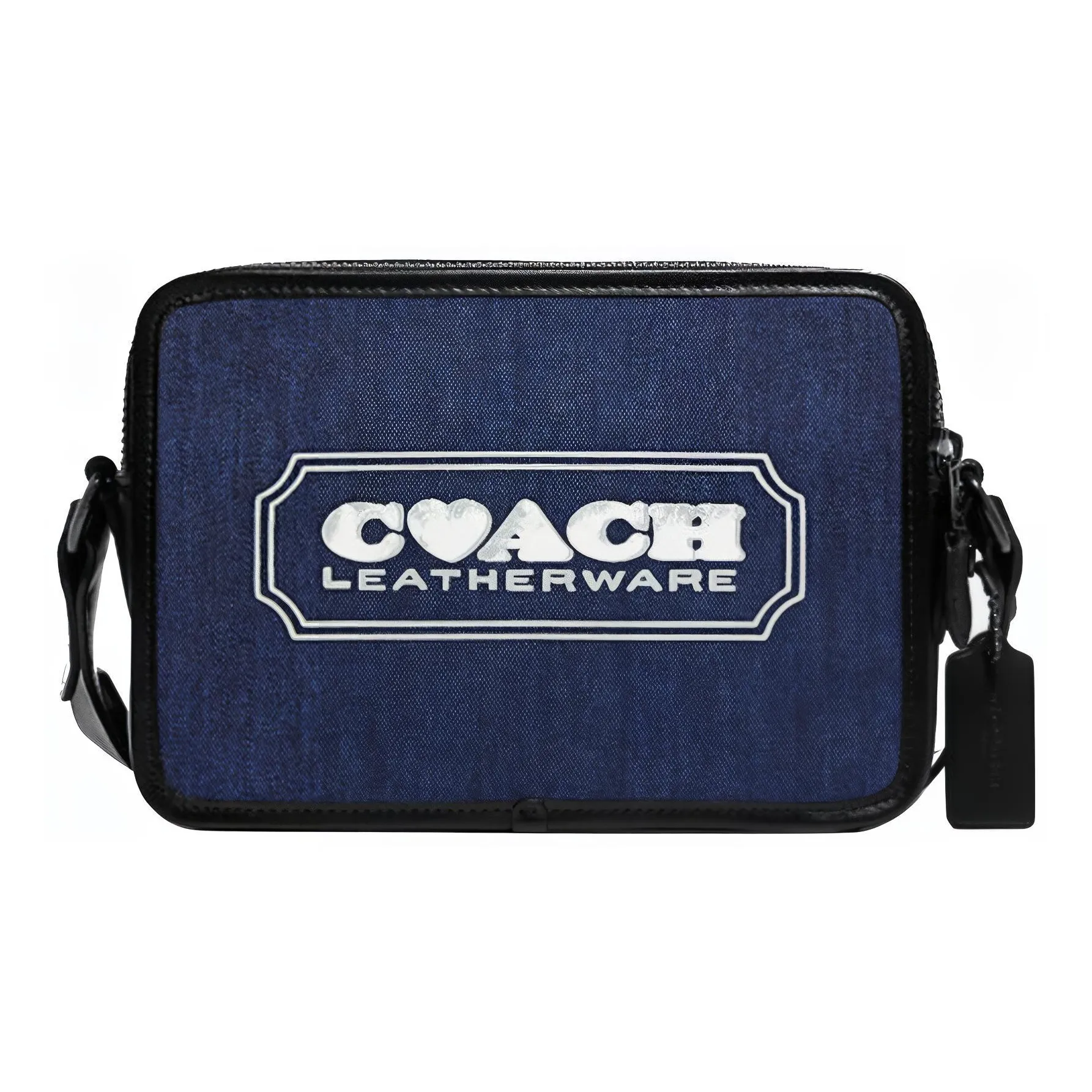 COACH Charter Denim Shoulder Bag Camera Small Square Bag Crossbody Bag Medium Size Unisex Denim Denim