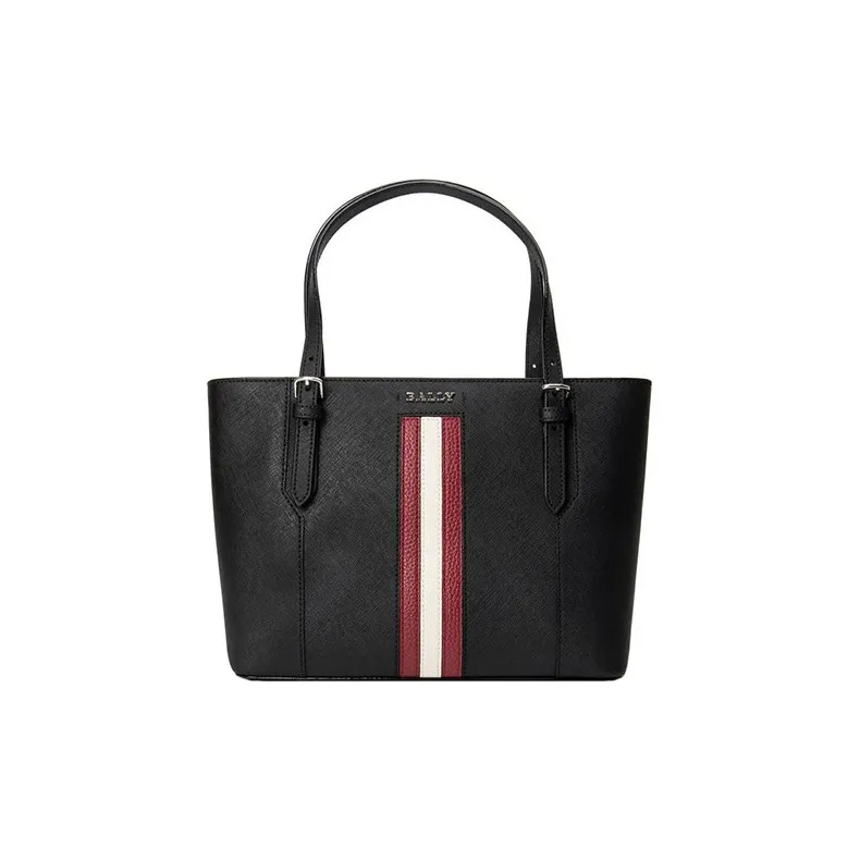 BALLY Cow Leather Tote Bag, Shopping Bag, Shoulder Bag, Handbag Women's Black