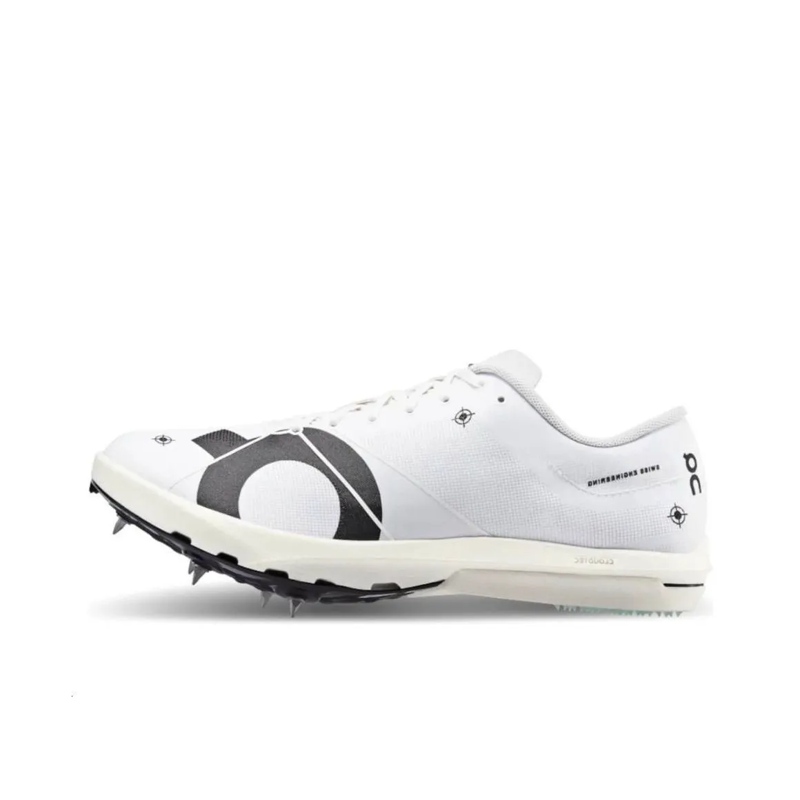 On Cloudspike 10000m Anti Slip Wear Resistant Low Top Running Shoes Men's White