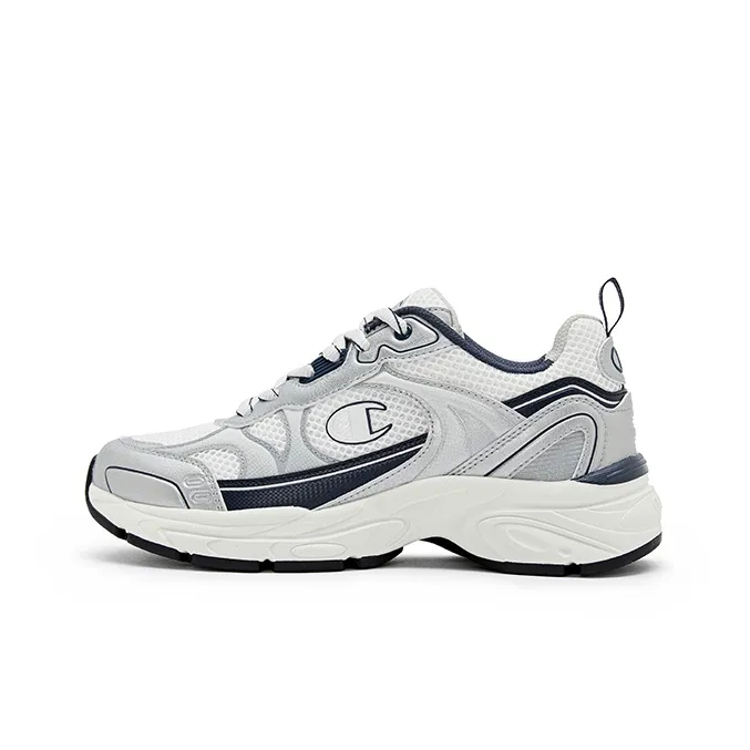 Champion Slip Resistant Running Shoes Unisex Silver White