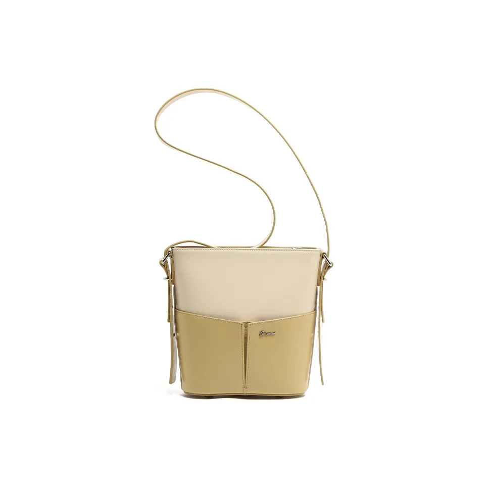 MICOCAH PU Crossbody Bag, Shoulder Bag Regular Women's Mango Milkshake/Black Sugar Milkshake