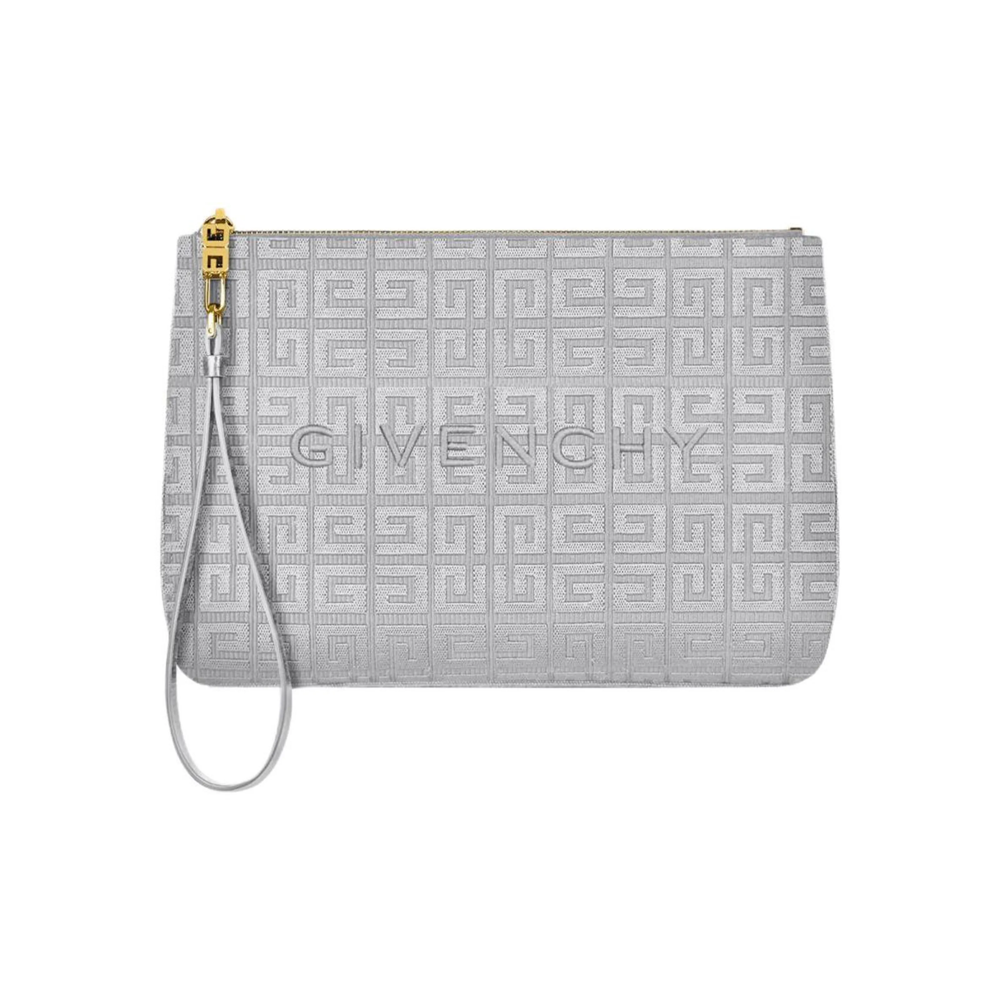Givenchy 4G Коровья кожа Дорожная сумка Клатч Женские Серый