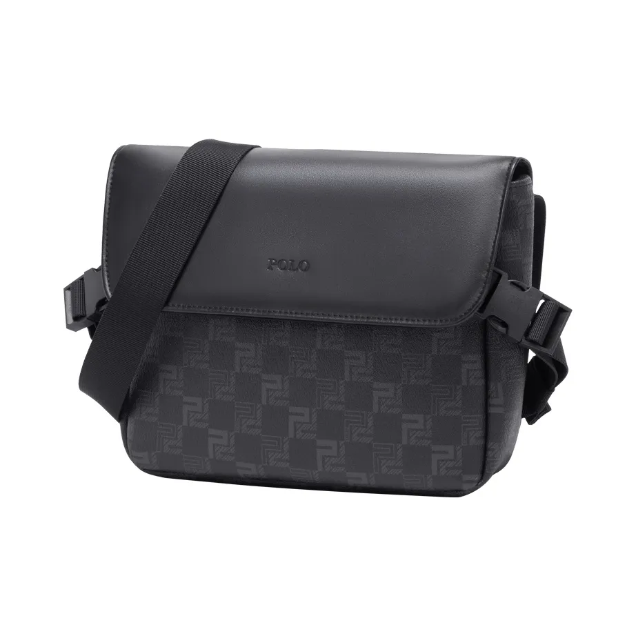 POLO PVC Сумка через плечо Мужская Черная