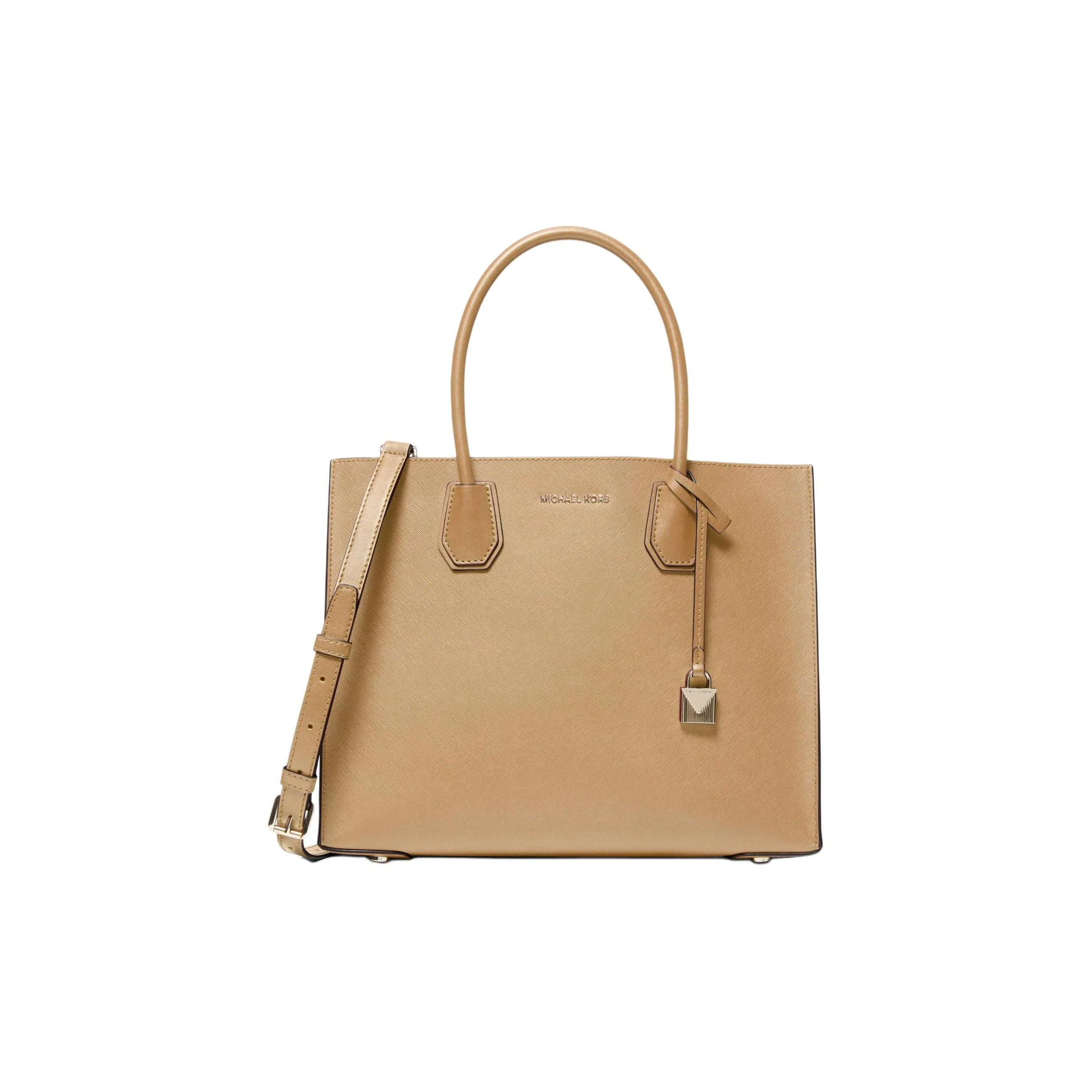 MICHAEL KORS Mercer Коровья кожа Аккордеонная сумка Сумка через плечо Сумка Большая Женская CAMEL