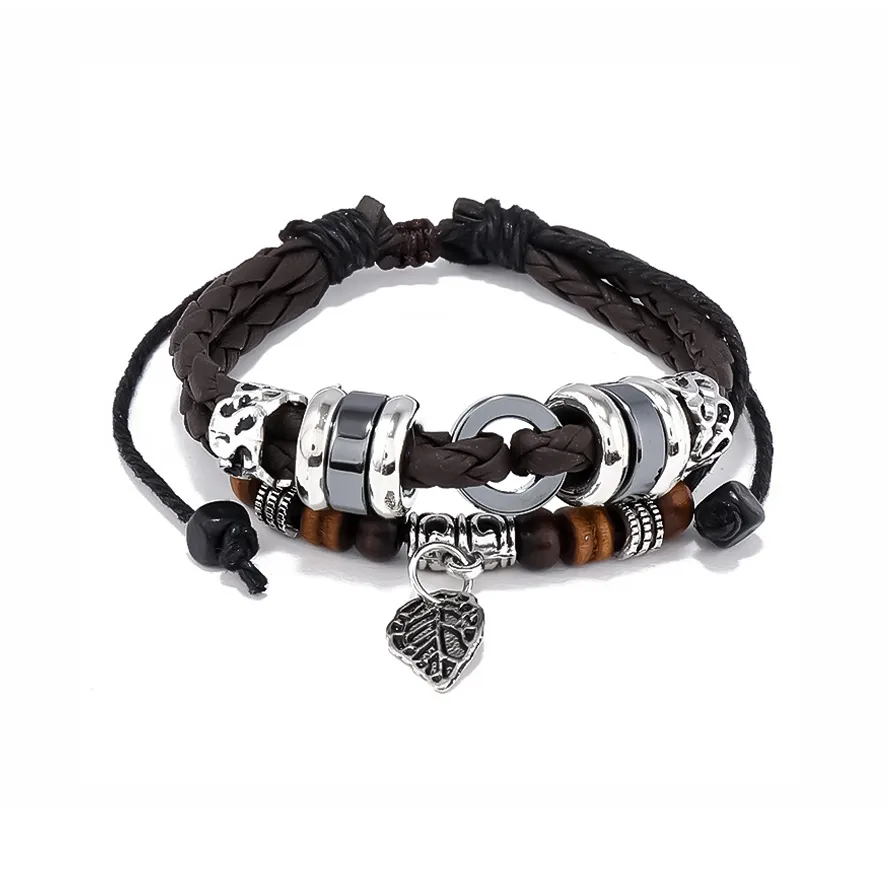 MUYAN Сплав Cut Out Peace Пряжка Браслет Мужской