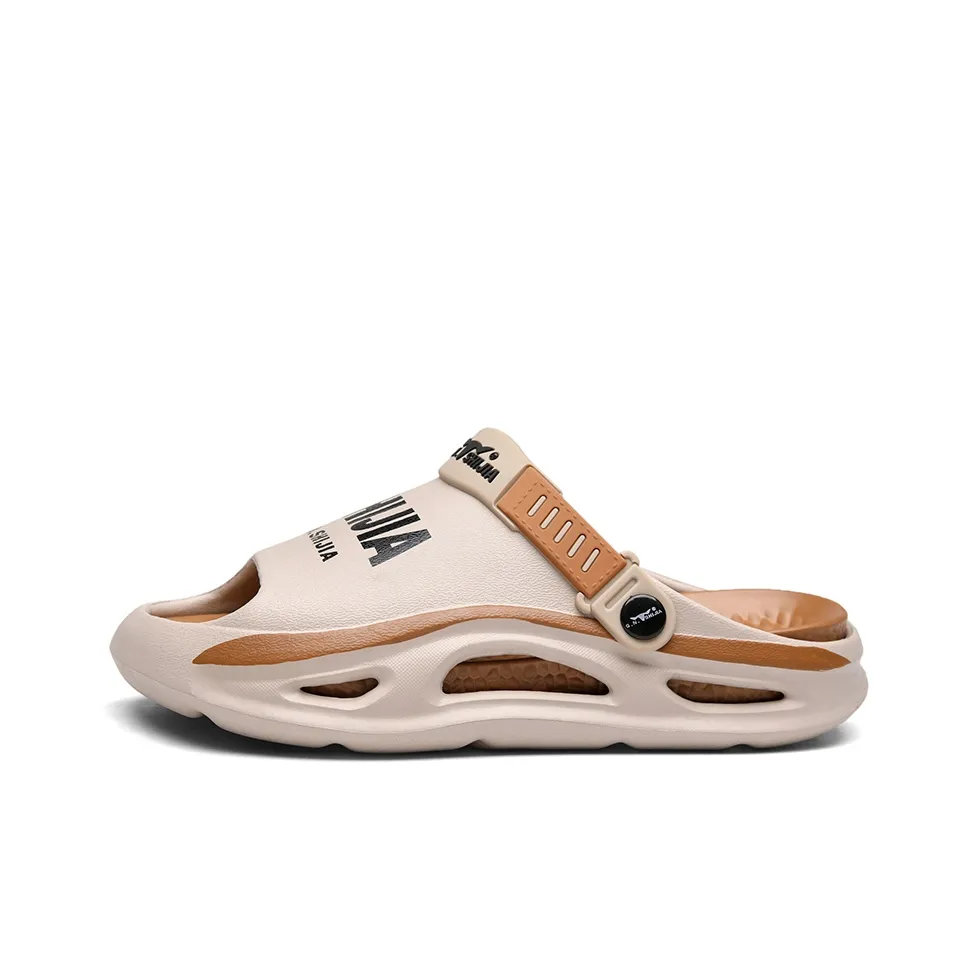 G.N.SHIJIA Slide Slippers Men's Khaki