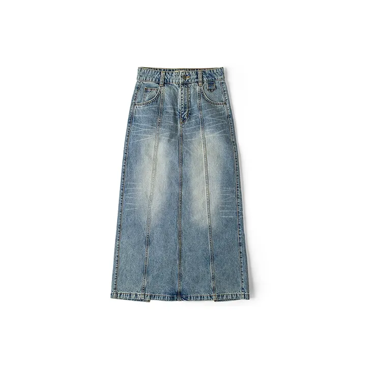 Lee Denim Short Skirts Women's Light Blue