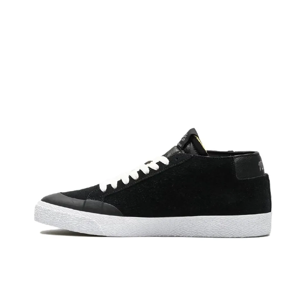 Nike Blazer Low Slip-Resistant Shock Absorbers с свойствами устойчивости к истиранию Низкий топ Скейтборд Кроссовки Мужские Черные