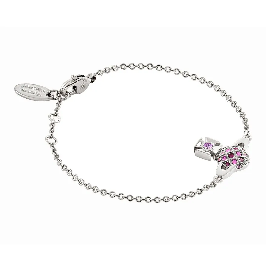 Vivienne Westwood Brass Crystal Bracelets Women's Silver Вивьен Вествуд Латунь Кристалл Браслеты Женские Серебристый