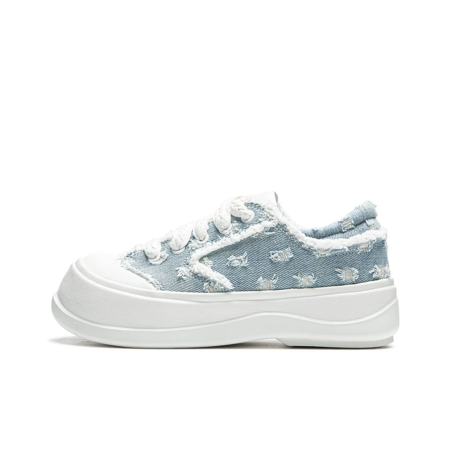 LiNing Honey Platform Slip-resistant Abrasion-resistant Low Top Casual Women's Floral Blue LiNing Honey Platform Slip-resistant Abrasion-resistant Низкий Топ Casual Женский Цветочный Синий
