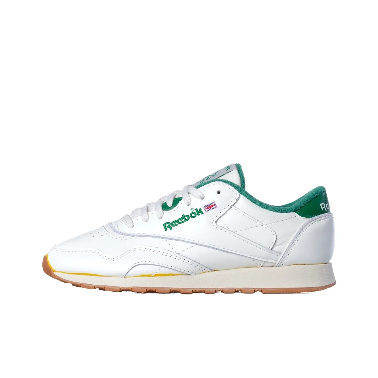 Reebok совместный бренд Classic Leather Амортизация Износостойкий Низкий Топ Casual Мужской Белый Зеленый