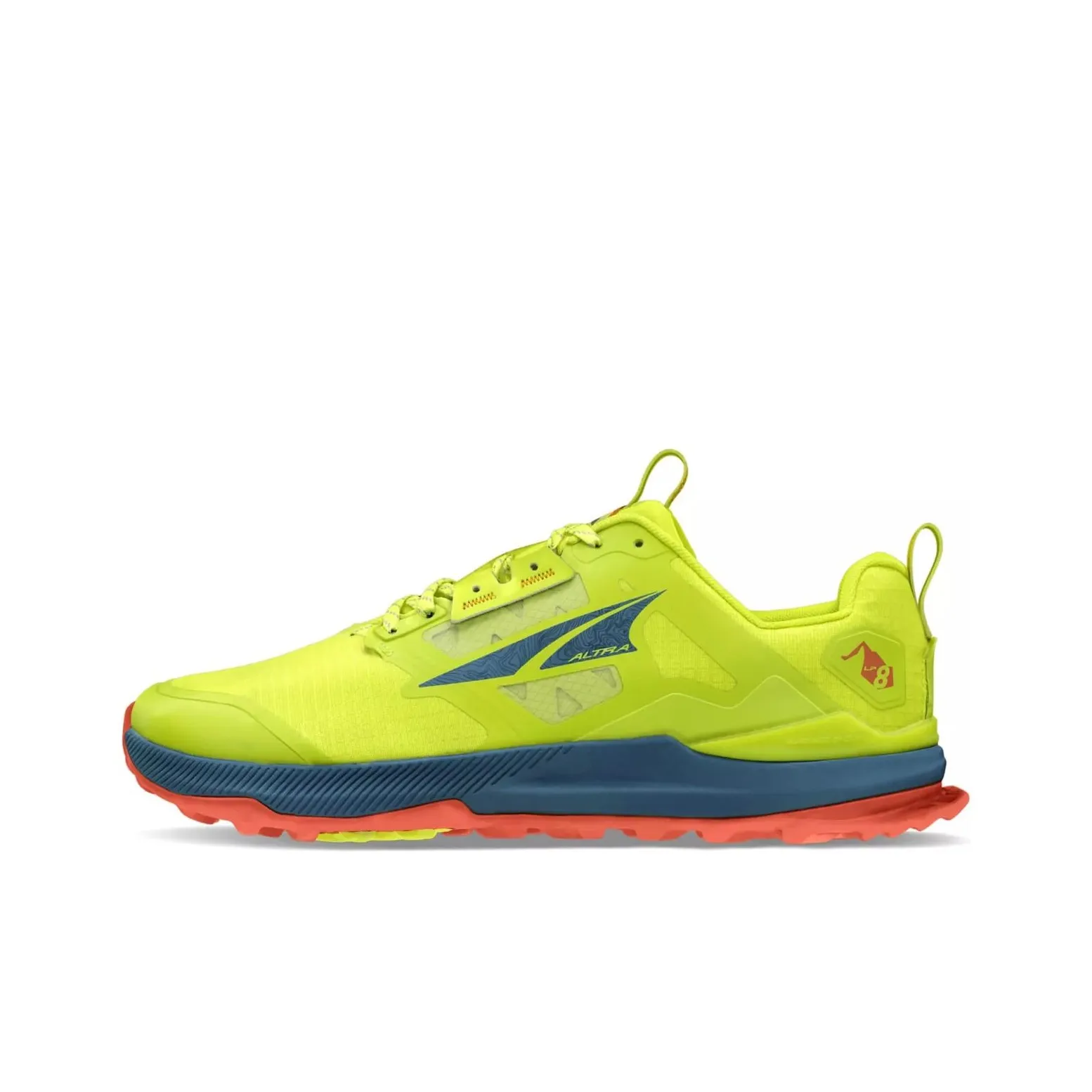 Altra LONE PEAK 8 Амортизаторы Slip-resistant устойчивые к истиранию Низкий топ Беговые кроссовки Мужские Зеленый Черный Оранжевый