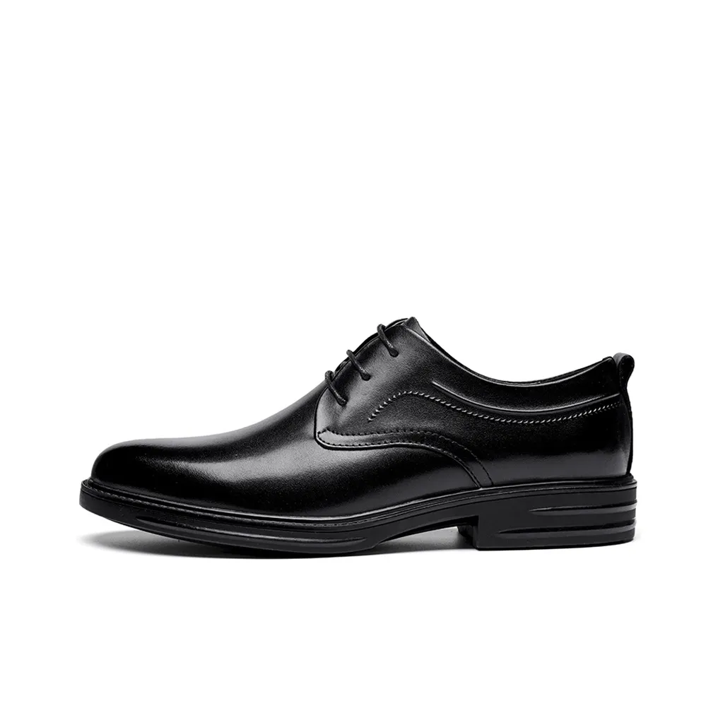 SHUPATE Dress Shoes Men Low-Top Black