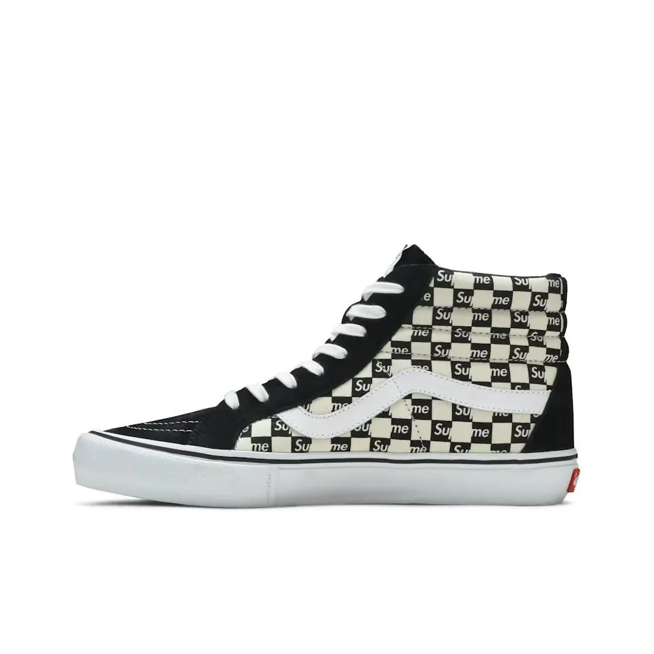 Vans Supreme X Sk8 Hi Pro 'Checkered Black'