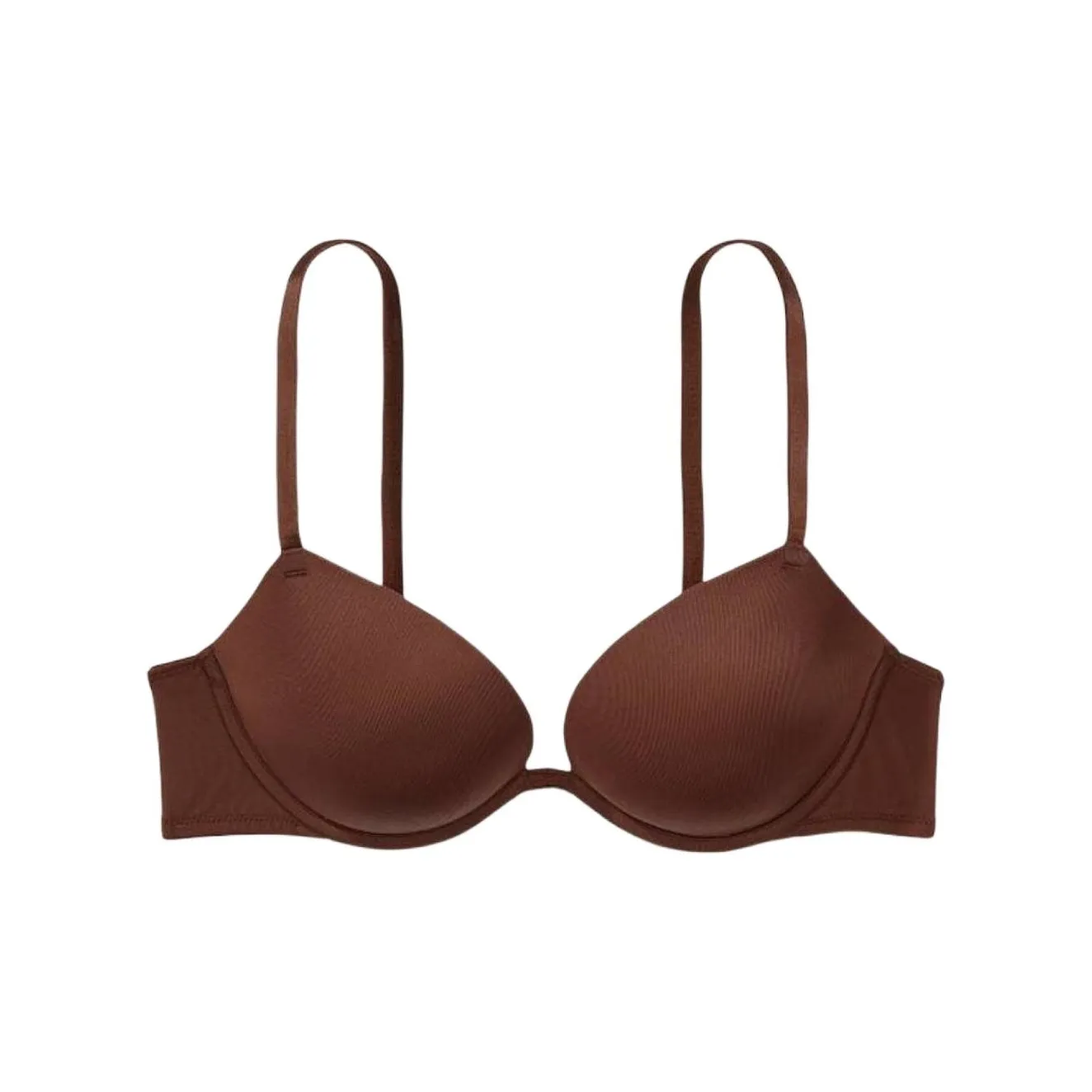 Victoria's Secret PINK 2805 Gathering Style WEAR EVERYWHERE PUSH UP BRA Collection Bra Women's Dark Brown