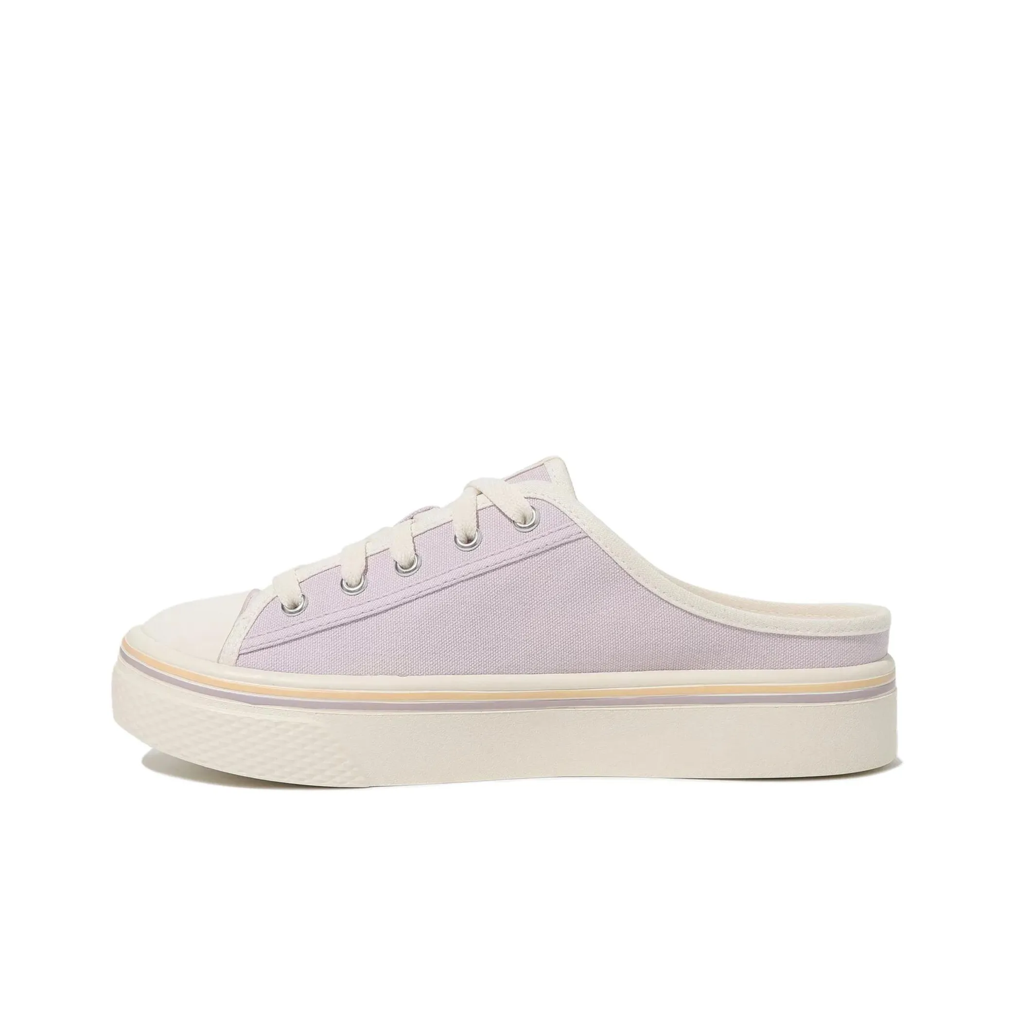FILA Anti Slip Wear Resistant Low Top Canvas Shoes Women's Light Purple