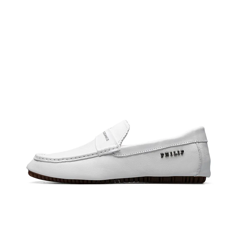 PARDASAUL Gommino Loafers Men's White, Blue