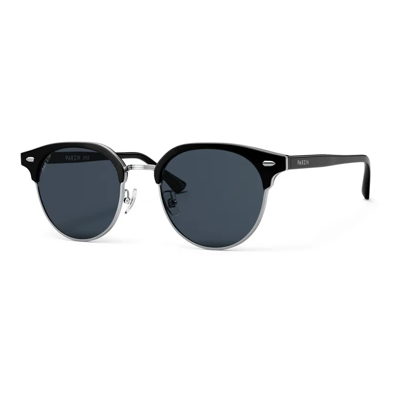 PARZIN Сплав TR90 Круглые Солнцезащитные очки Мужские