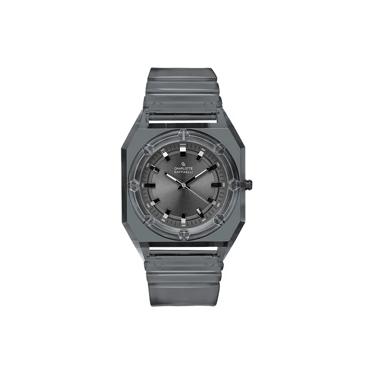CHARLOTTE RAFFAELLI Кварцевый механизм Унисекс Octagonal Series Часы 40мм*40мм*12мм Черные