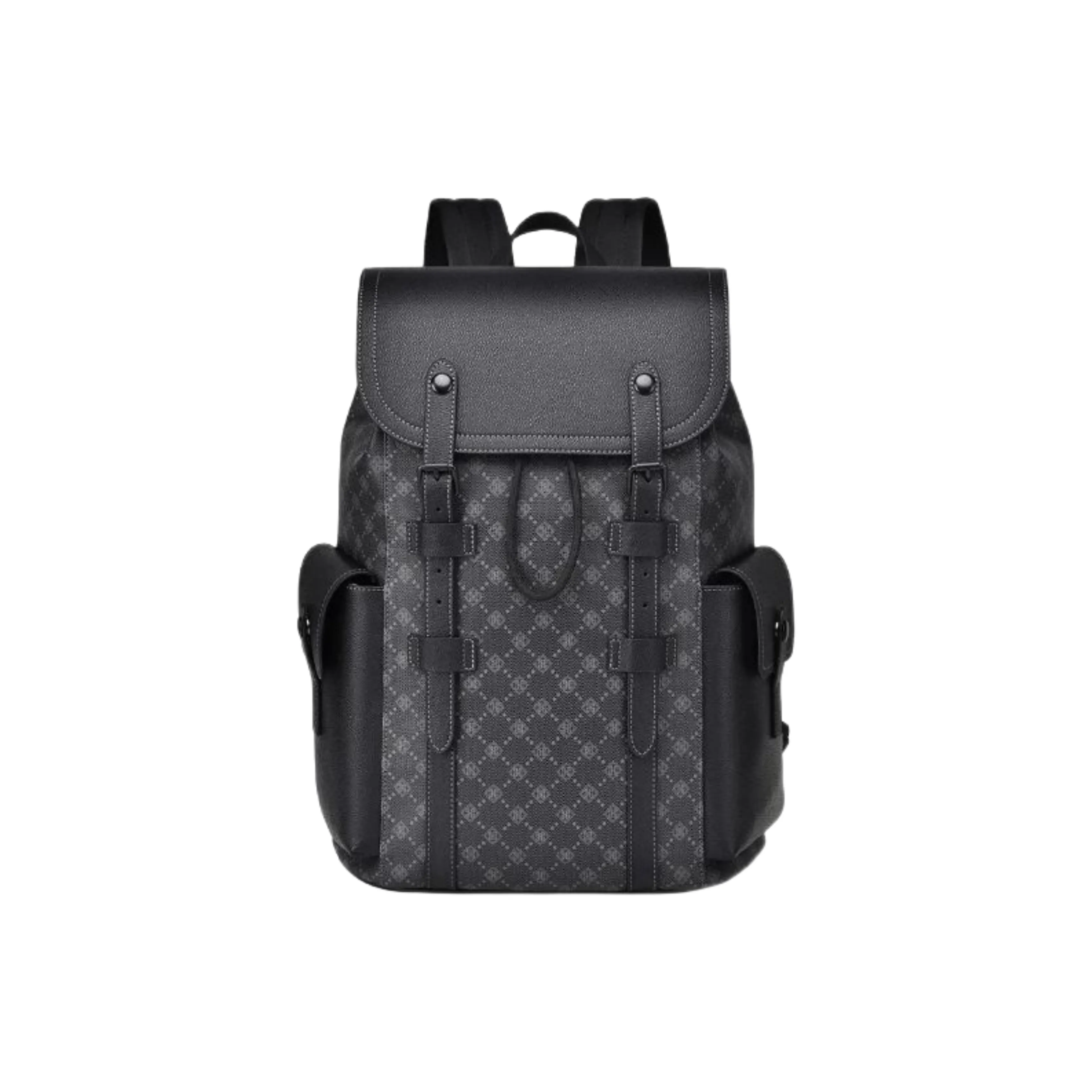 HACIN PVC Laptop Bag Backpack Regular Men's Black